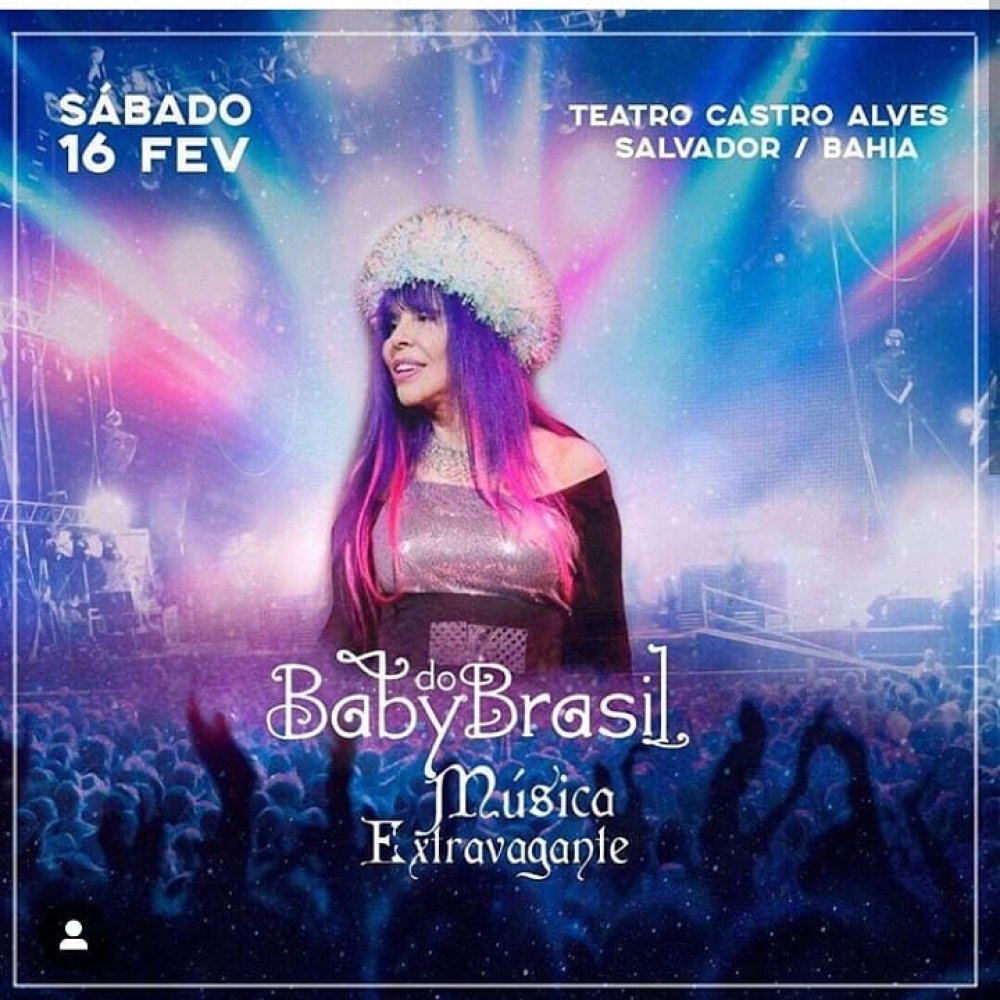 Baby do Brasil se apresenta no TCA