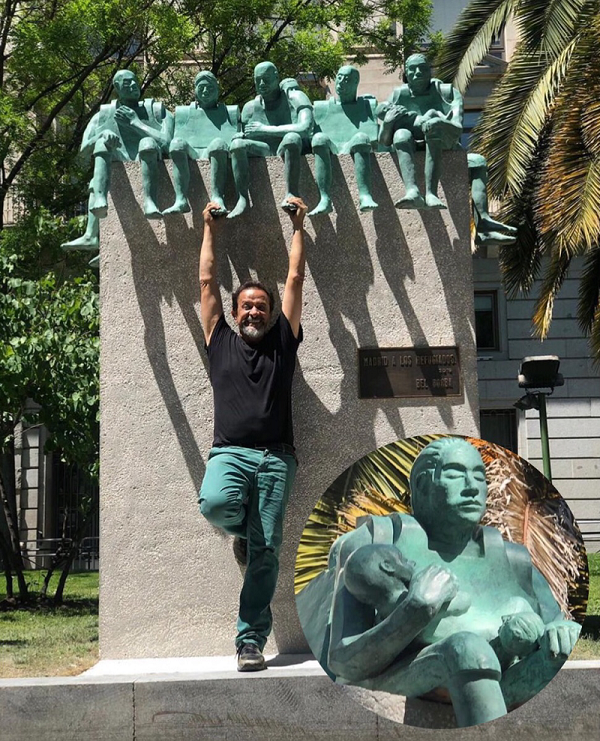 Paseo Recoletos, em Madri, ganha escultura do artista baiano Bel Borba