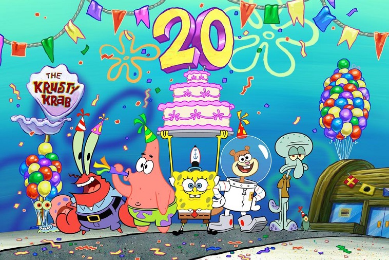  Nickelodeon inicia celebrações de 20 anos do Bob Esponja