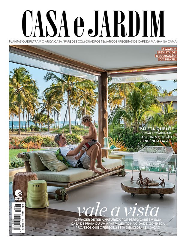 Casa de Luciano Mandelli, dono da Tidelli, é capa da revista Casa e Jardim