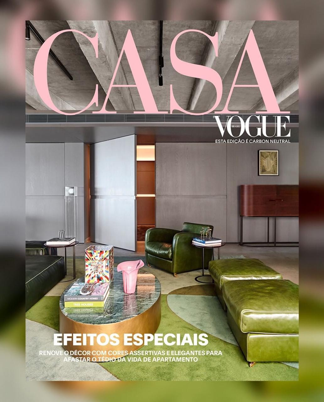 Projeto de David Bastos é capa da revista Casa Vogue de agosto