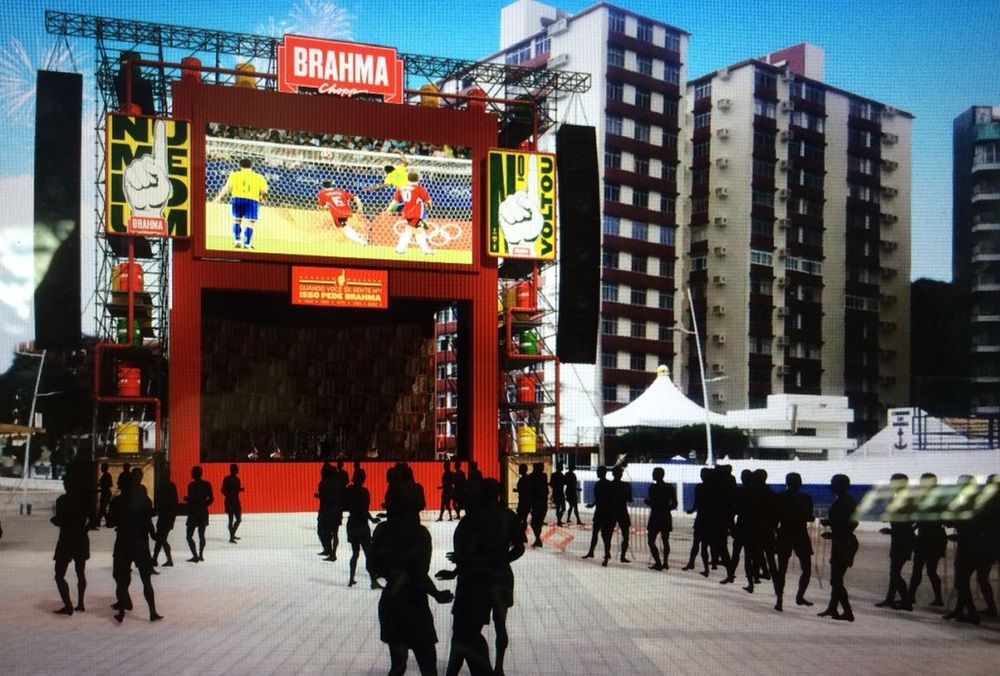Farol da Barra vai receber Arena Nº1 Brahma com telões e shows 