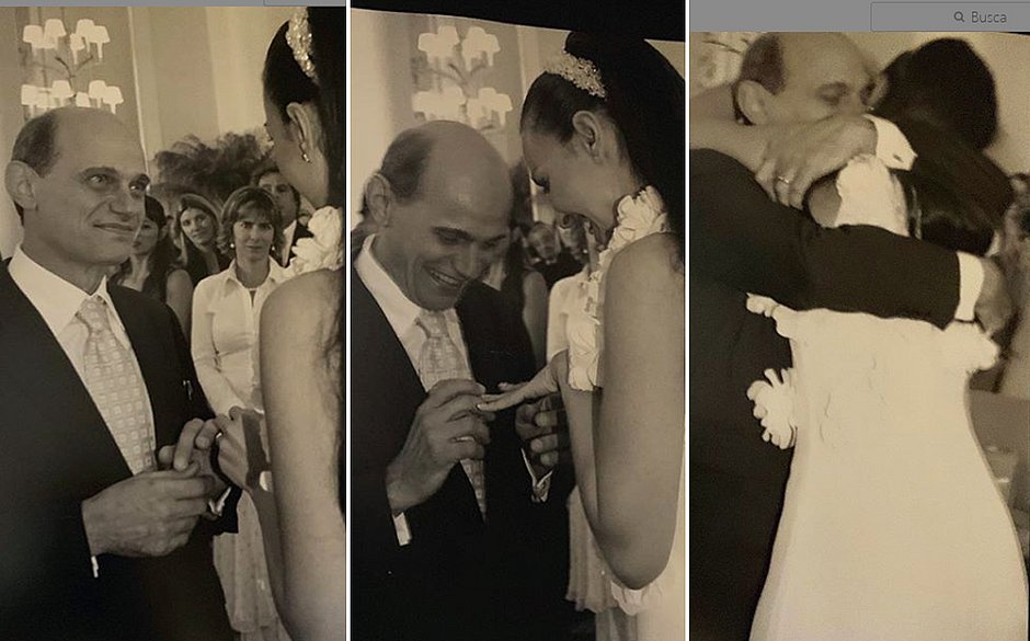 Viúva de Boechat relembra casamento em 1º aniversário sem o marido