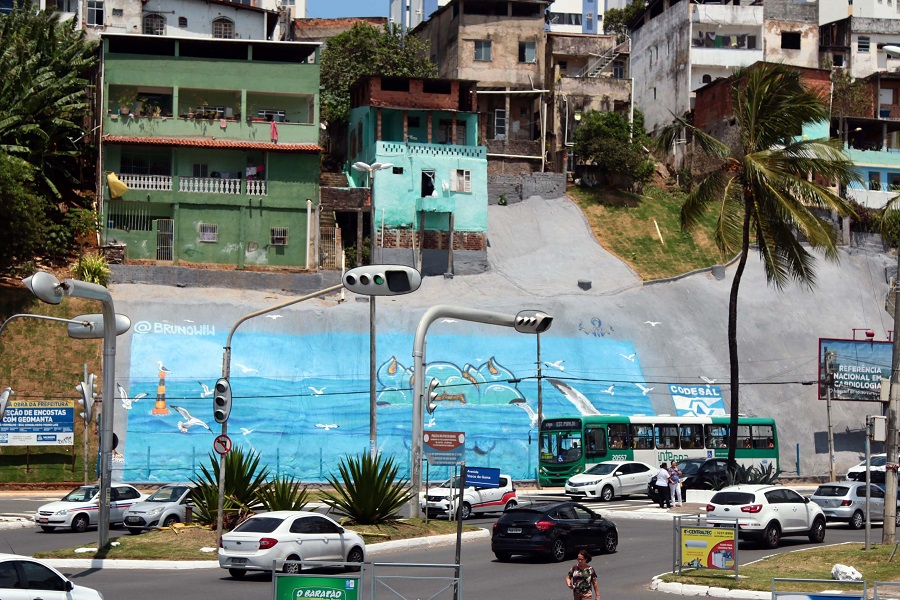 Rio Vermelho recebe primeira geomanta grafitada