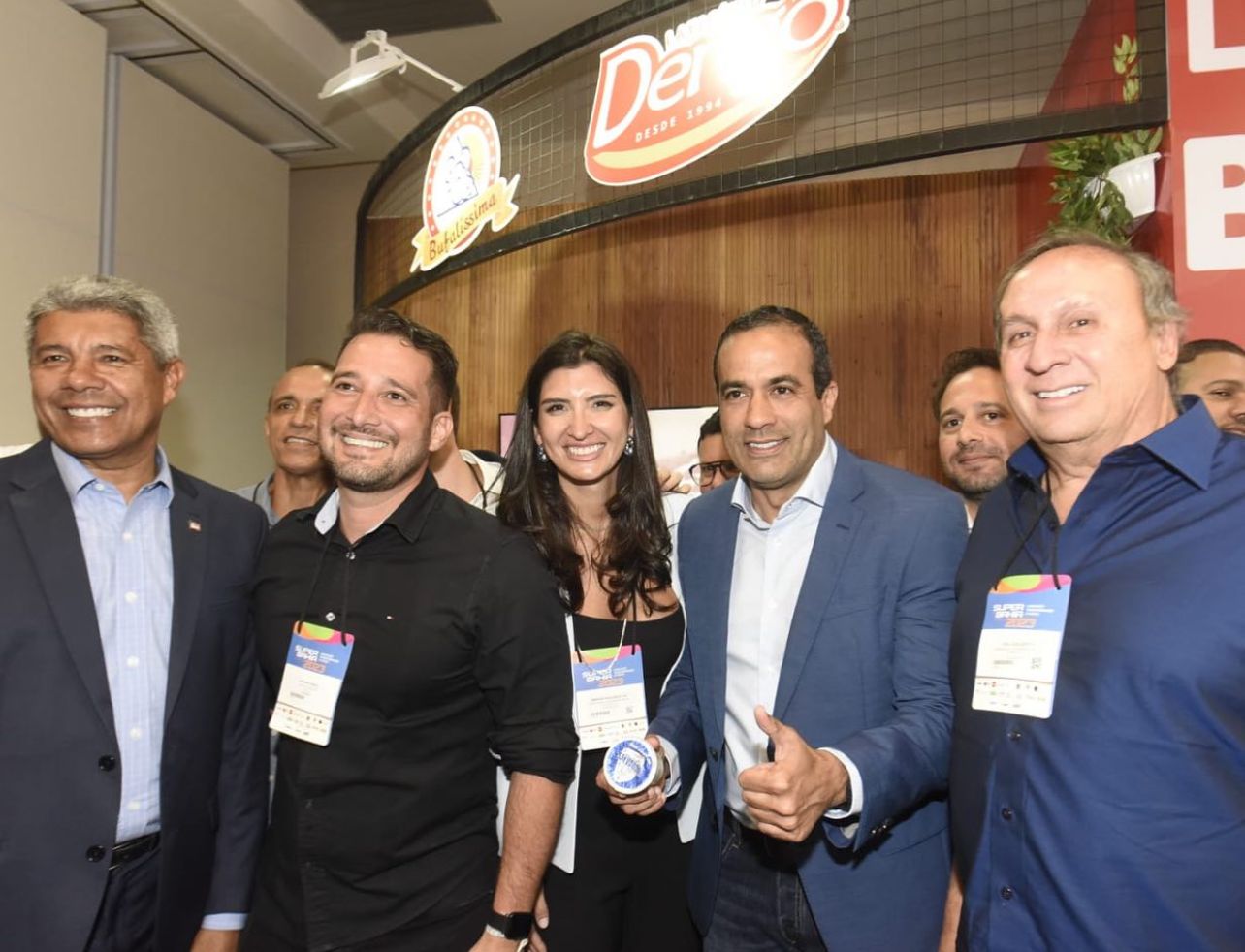 Governador e prefeito de Salvador se encontram na SuperBahia e destacam geração de renda no setor de supermercados 