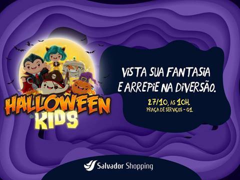 ‘Halloween Kids’ no Salvador Shopping garante diversão aos pequenos