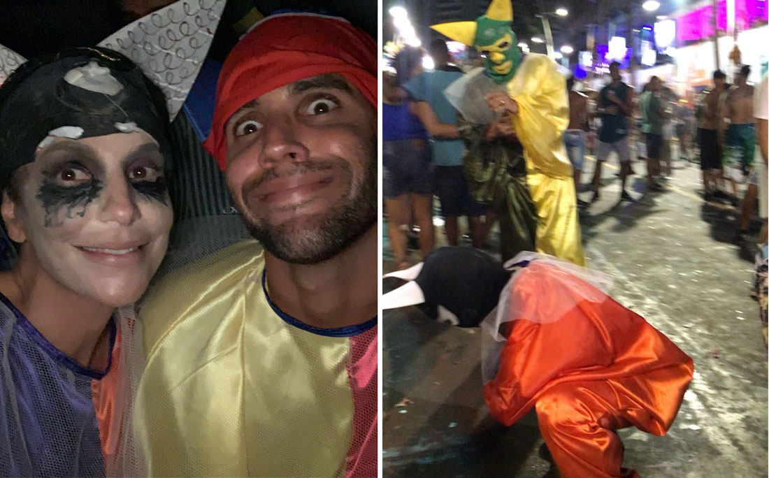 Ivete Sangalo se fantasia e curte Carnaval como foliã em Salvador