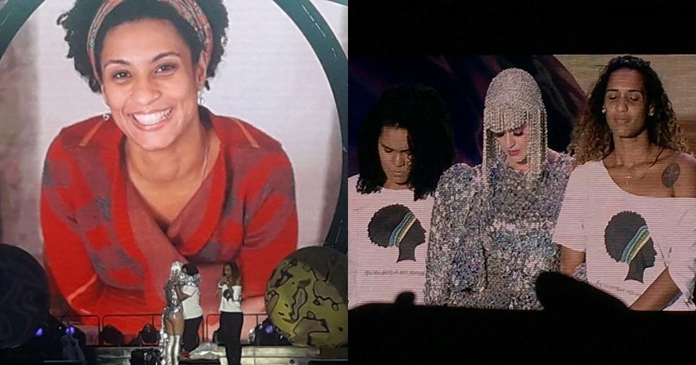 Marielle Franco é homenageada em show de Katy Perry