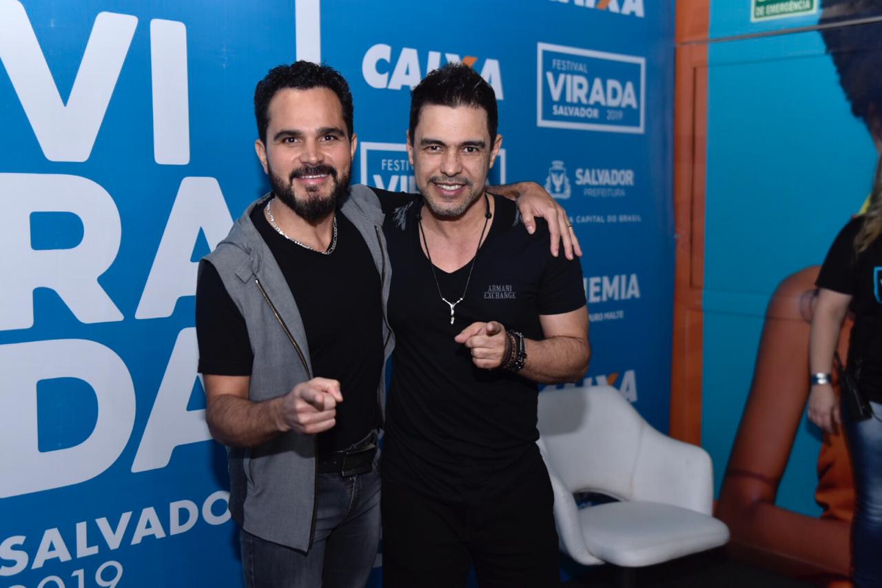 Ao som de "Sonho de Amor", Zezé e Luciano abrem show em festival