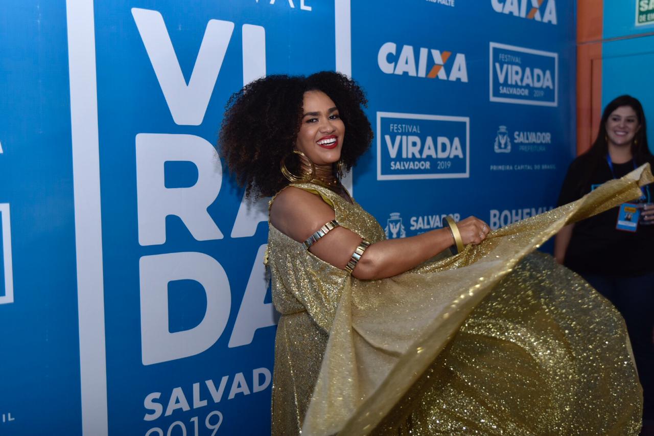 Mariene de Castro também se apresentou no Festival da Virada 
