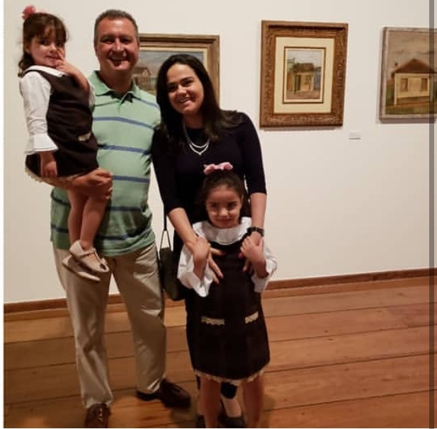 Aline e Rui Costa: programa em família 