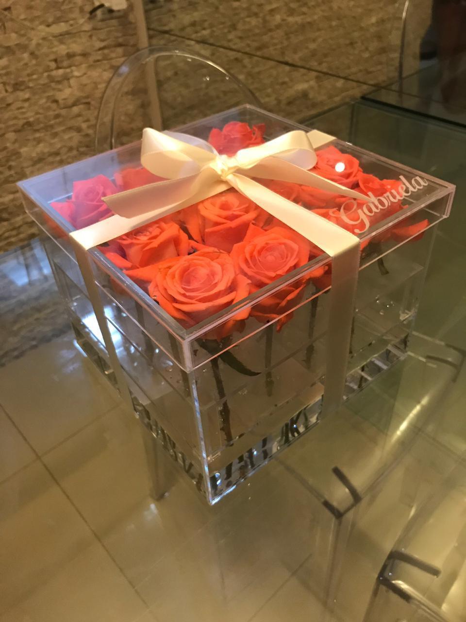Caixa personalizada para flores 