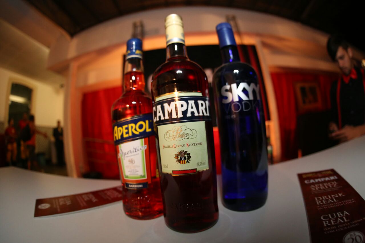 Aperol, Campari e Skyy Vodka 