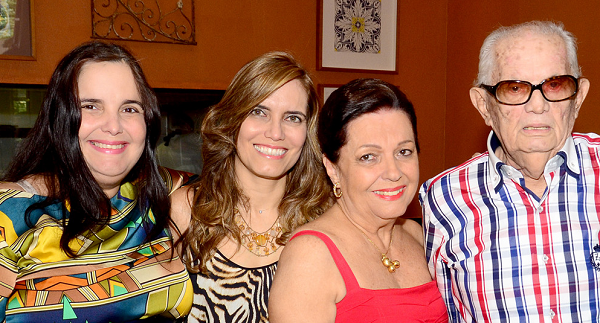 Ana Paula, Monique, Kissinha e Benedito Borges
