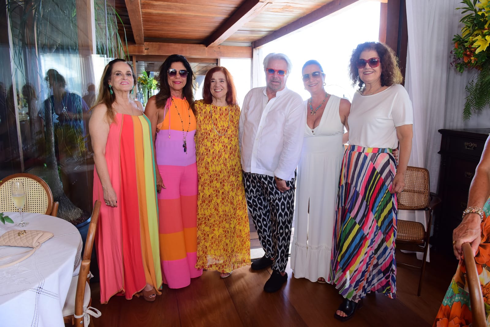 Monica Araújo, Marcia Veloso, Teresa Costa Lino, Milton Martinelli, Denise Martinelli e Jacqueline Costa Lino           