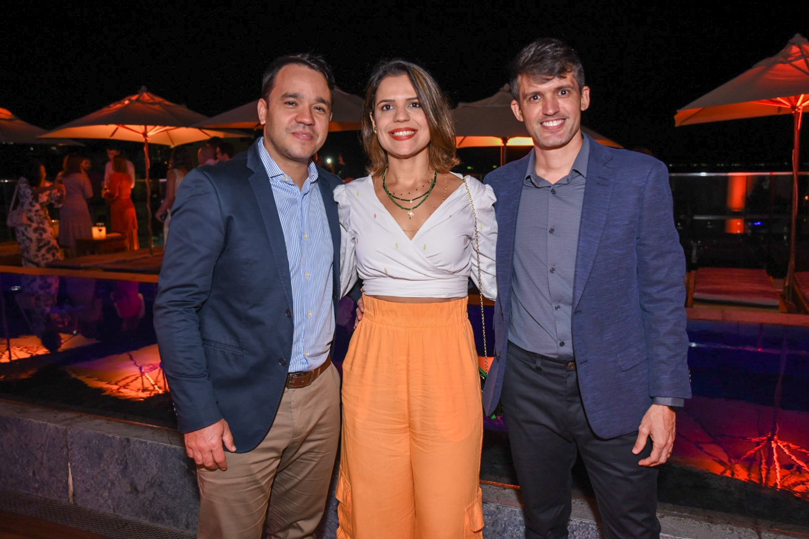 Maico Coelho, Daniela Campos e Cleber Costa         