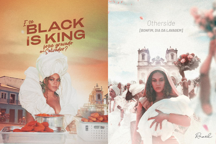 Já pensou se ‘Black is King’, de Beyoncé, fosse feito em Salvador? Designer gráfico baiano imaginou!
