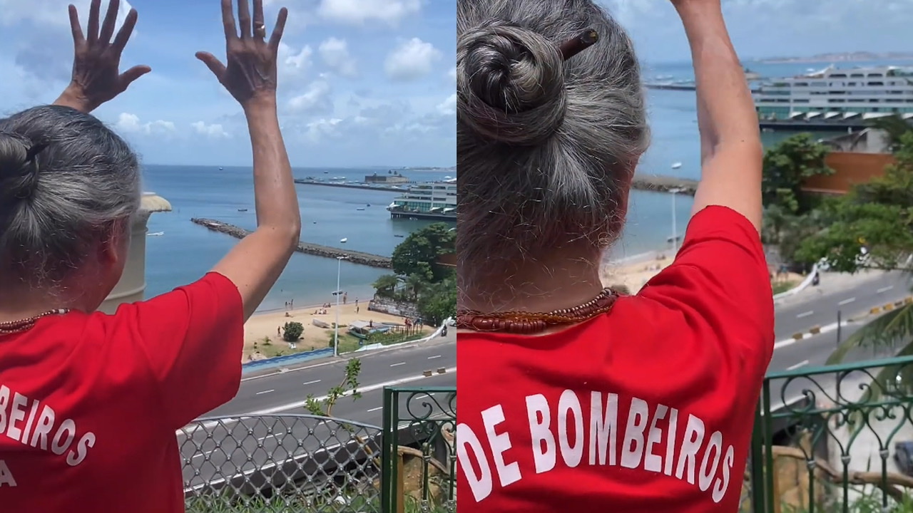 Maria Bethânia chega a Salvador e é tietada por fãs na avenida Contorno: “que alegria, viva a Bahia”