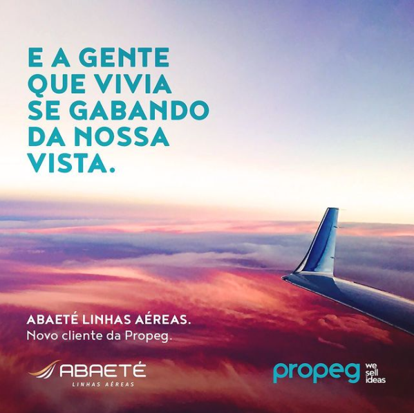 Abaeté Linhas Aéreas anuncia contratação da agência Propeg 