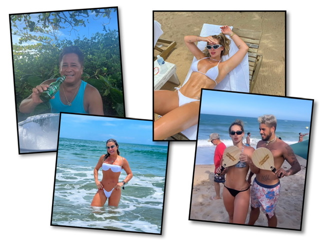 Cantor Leonardo elege praia na Bahia para férias ao lado de Zé Felipe e Virgínia; veja fotos 