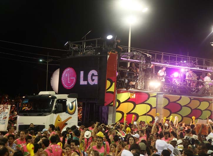 LG chega junto no carnaval baiano