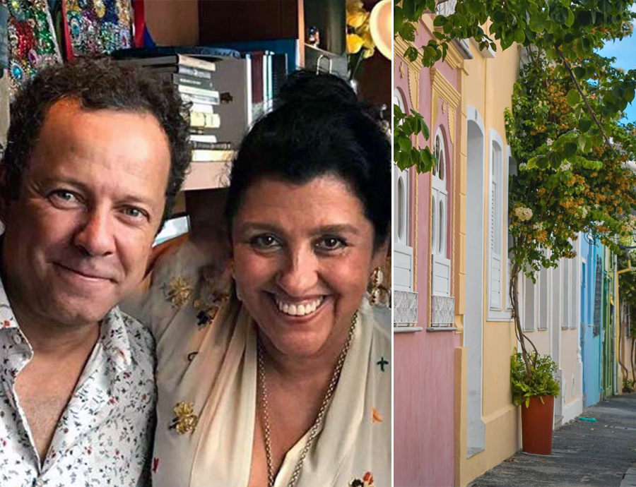 Vik Muniz curte a casa nova no Santo Antônio e marca encontro com a vizinha, Regina Casé