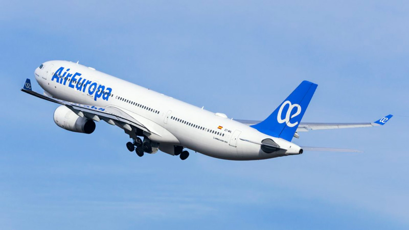 Air Europa realiza voo mais longo da sua história
