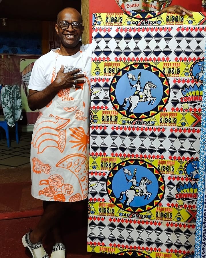 Alberto Pitta leva exposição sobre tecidos de blocos afro para o Museu do Benin 