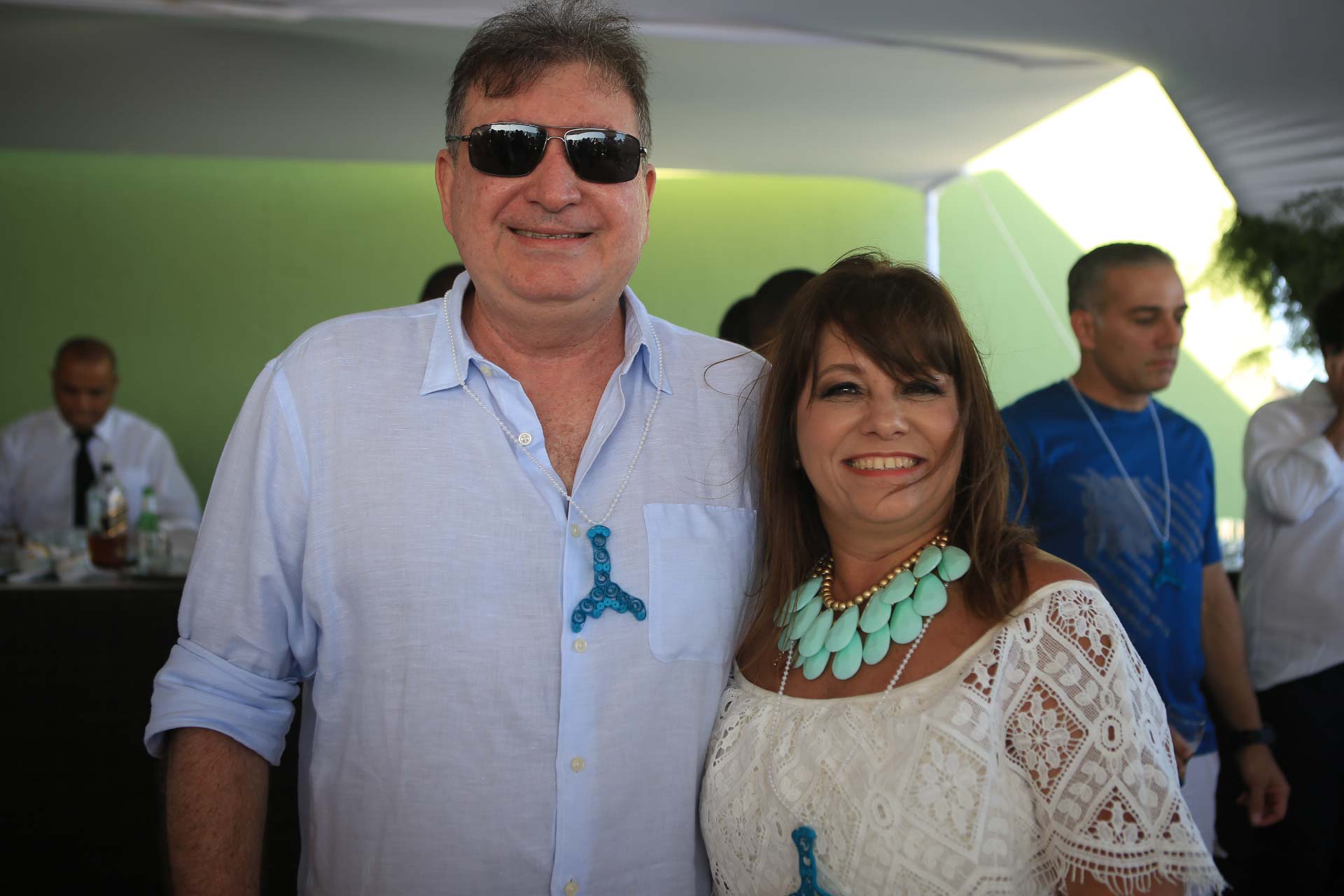 Aurélio Cardoso e Rosani Romano receberam amigos para almoço na Penha