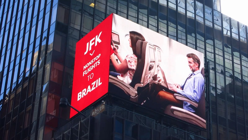 Avianca Brasil é destaque na Times Square, em NY