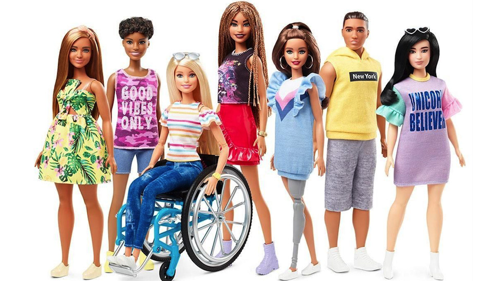 Mattel anuncia o lançamento de Barbie em  versões inclusivas 