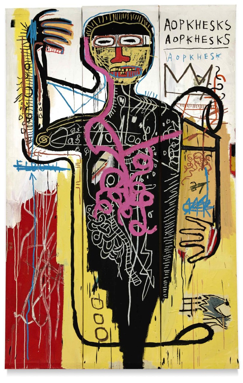 Obra de Basquiat pode bater recorde de venda em leilão na Sotheby's