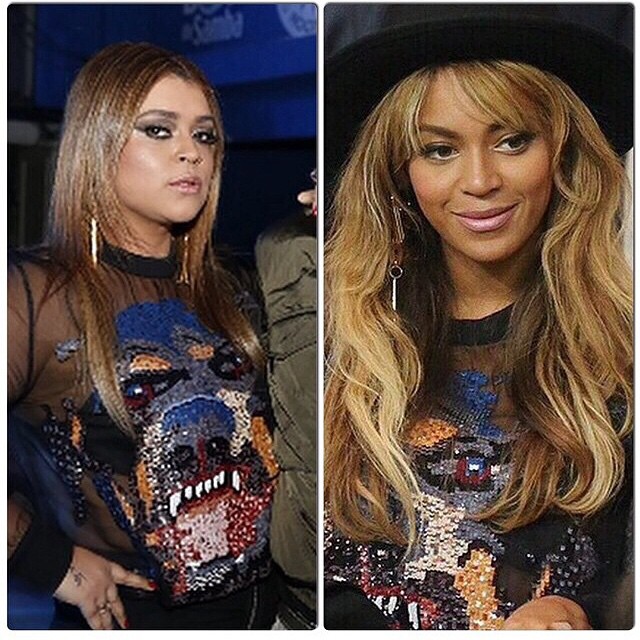 Beyoncé e Preta Gil usam mesmo look