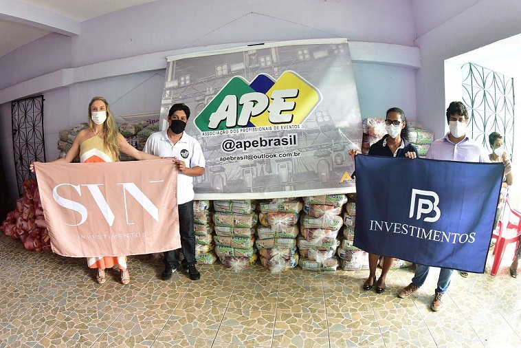 BP Investimentos e SVN doam três toneladas de alimentos para os profissionais de eventos afetados pela pandemia