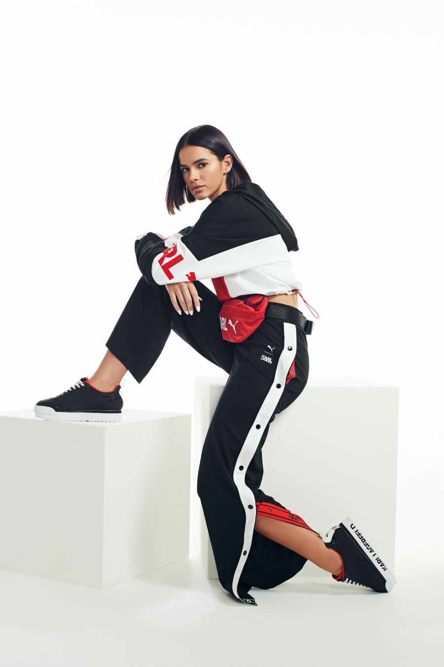 Coleção Puma x Karl Lagerfeld tem campanha estrelada por Bruna Marquezine