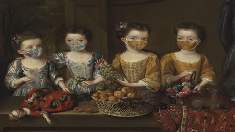 Museu recria obras famosas casso fossem pintadas durante a pandemia 