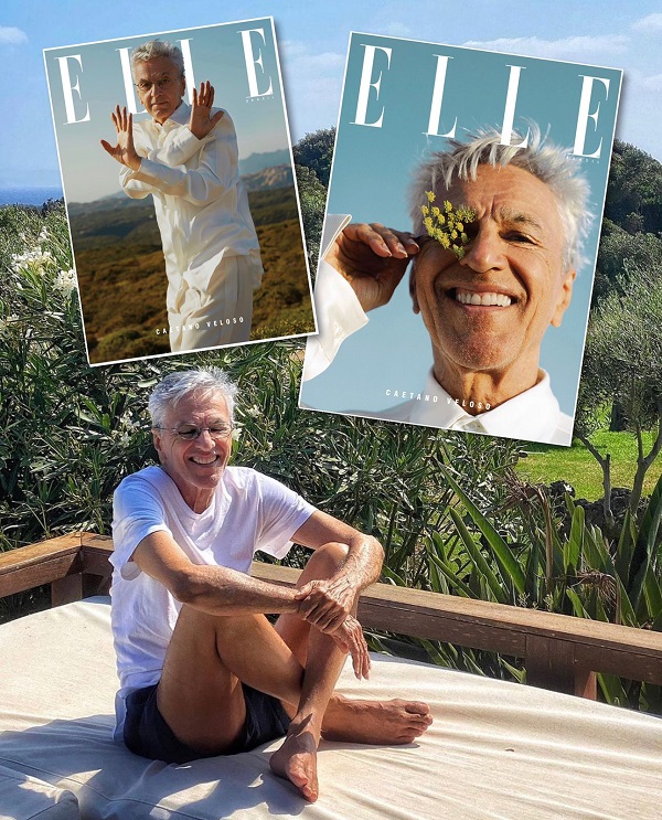  Caetano Veloso é capa da Elle Brasil de setembro