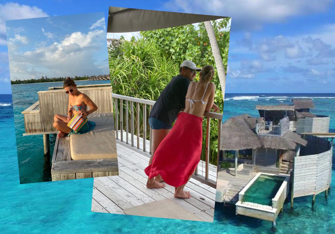 Cau Biglia e Ira Salles curtem férias românticas nas Maldivas 
