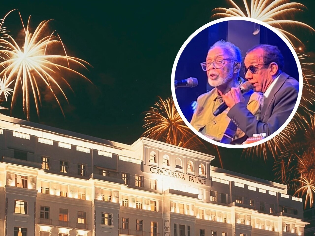 Copacabana Palace inicia festa de 100 anos com jantar de gala e show de Gil com participação de Jorge Ben Jor