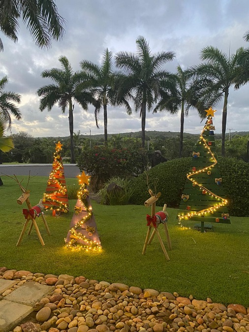 Costa do Sauípe tem decoração sustentável de Natal