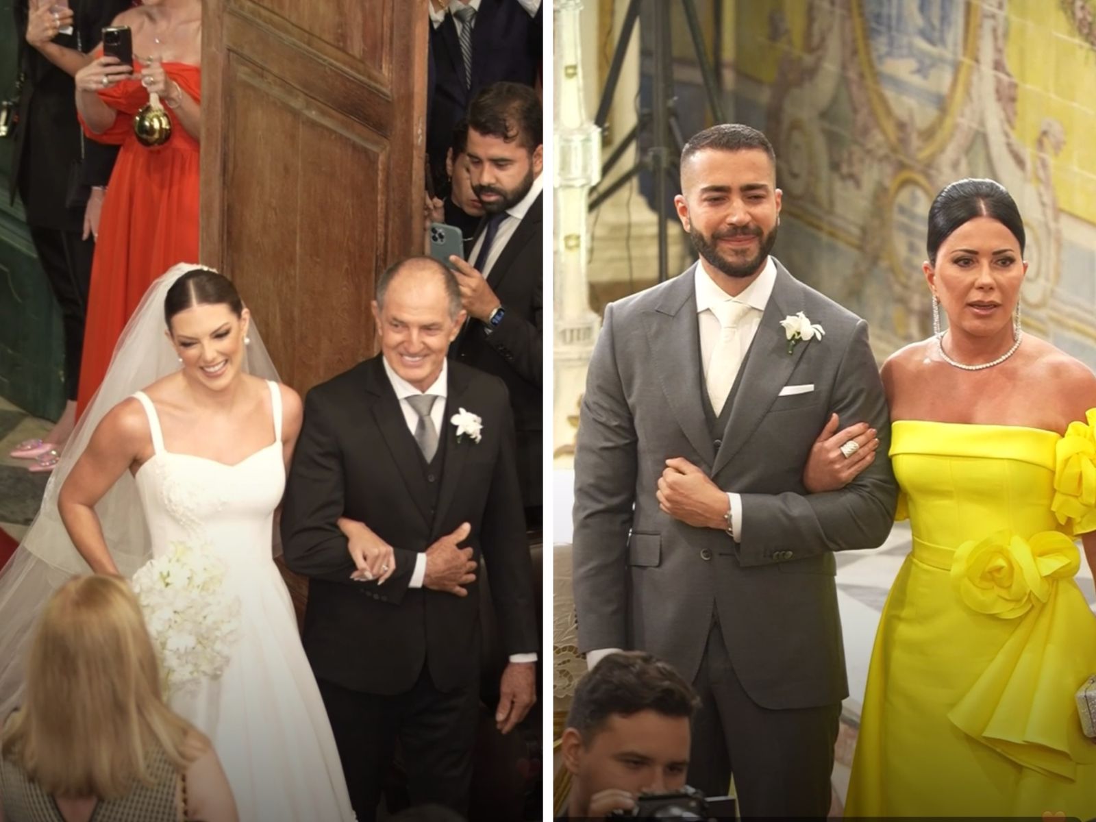 Entrada da noiva: Patrícia Guerra e Rafa Marques se casam em Salvador com cerimônia na Vitória 