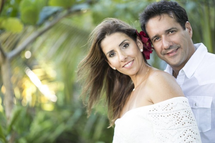Erica Rusch e Marcos Pimenta comemoram 10 anos de casados em Trancoso