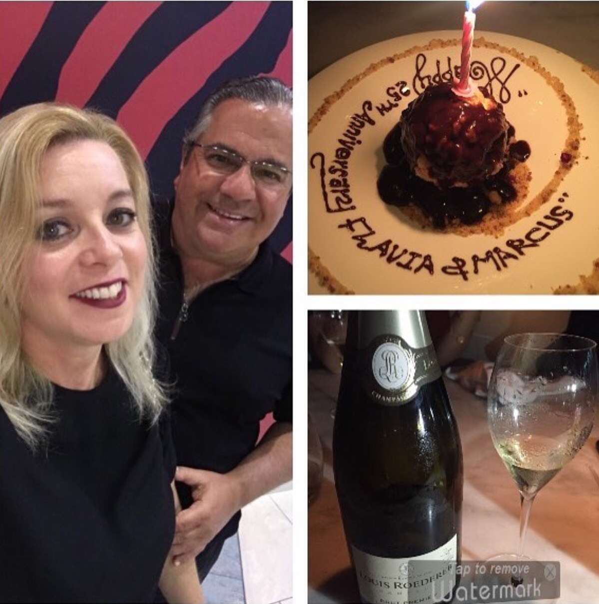Flavia e Marcus Avena comemoram 25 anos de casamento 