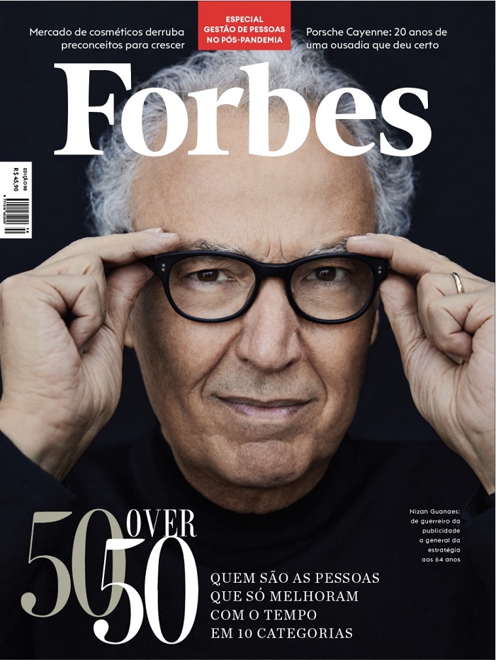 Orgulho baiano: Nizan Guanaes é capa da Forbes com pessoas de sucesso acima dos 50 anos