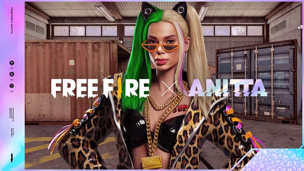 Anitta investe no público gamer e vai virar personagem no jogo Free Fire