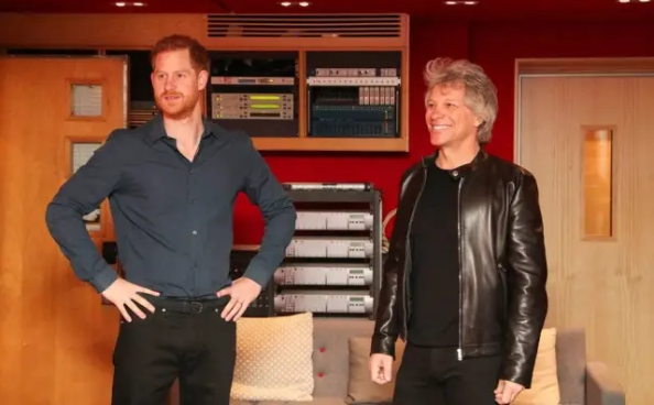 Príncipe Harry e Bon Jovi se unem em parceria musical