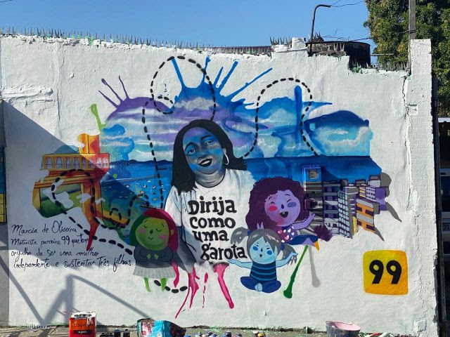 Salvador recebe exposição de arte urbana em homenagem à motorista de app
