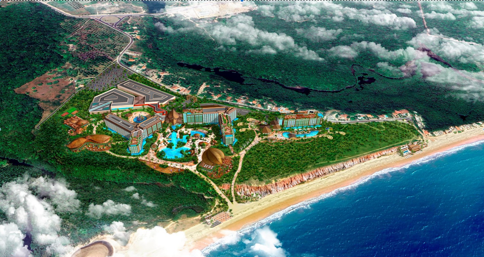 Nordeste ganhará novo resort com 300 mil m2, 8 restaurantes e super parque aquático 