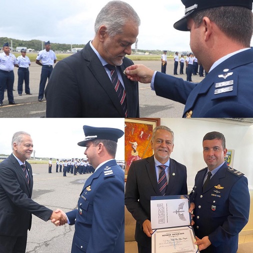 Presidente da Saltur recebe título de  Membro Honorário da Força Aérea Brasileira