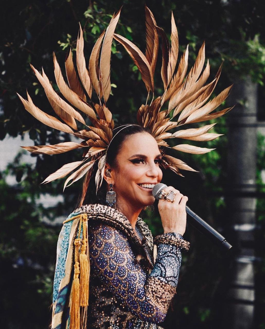 Ivete foi a artista que mais obteve atenção na mídia televisiva durante o  Carnaval 2020